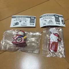 ハローキティ　なつかしアイテム　ガチャ　めざまし時計　電卓　セット