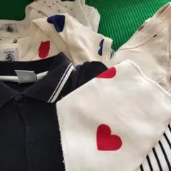 プチバトー Petit Bateau ロンパース まとめ売り10点 24m