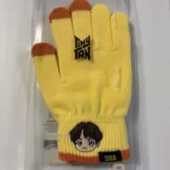 TinyTAN ニット手袋 SUGA イエロー