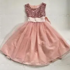 ピンクロングドレス