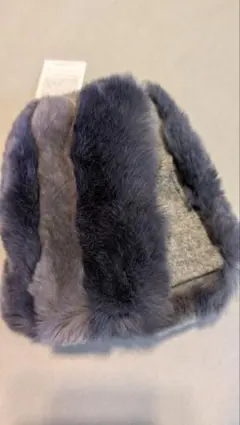 【ハンドウォーマー】新品　タグ付　レッキスラビットファー　21〜22センチ