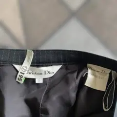Christian Dior ブラックストライプ タイトスカート サイズ9