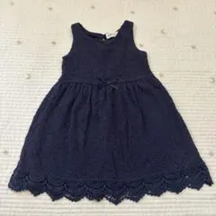 H&M ネイビー レース ワンピース 95センチ　100cm 98/104