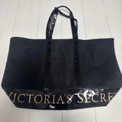 VICTORIA'S SECRET ブラックメッシュトートバッグ