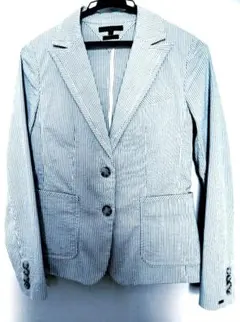 トミーヒルフィガー /コットンジャケット/ストライプ/ストレッチ/S