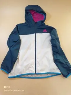 adidas フード付きジャケット Lサイズ ネイビー