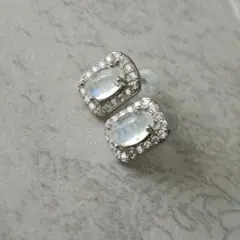 せろり様専用♡ムーンストーン スタッドピアス シルバー925