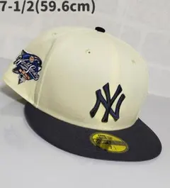 ニューヨーク・ヤンキース　59FIFTY　オフ白＆ネイビー WS2000
