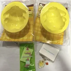 【新品】 サンリオ　ポムポムプリン　レトロ風チャーム&マルチケース&プリン型