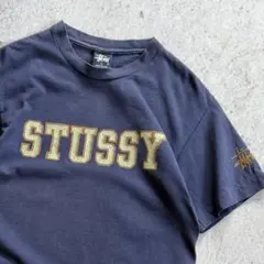 90s old stussy logo print tee USA製 短丈のサムネイル