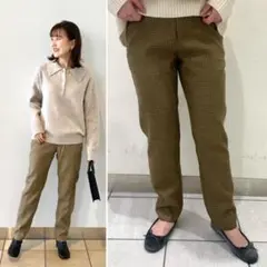秋冬物★美品★ジャーナルスタンダードレリューム ツイルチェックテーパードパンツ