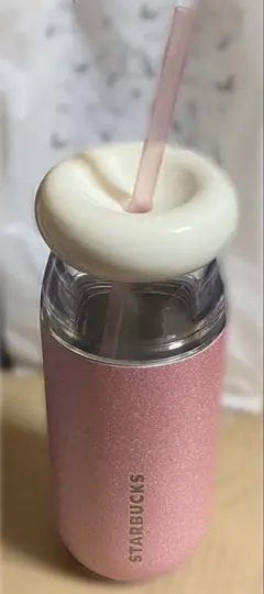 スターバックス ステンレスコールドカップタンブラー グリッターアイスピンク