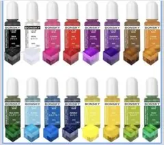 수지 액상 착색제 클리어 컬러 16 색 10ml 유리 세라믹 금속 용도