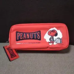 スヌーピー スクエアペンケース レッド 新品 タグ付き