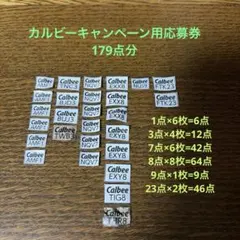 【懸賞応募券】カルビーキャンペーン用応募券179点分