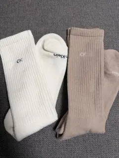 新品未使用　カルバンクラインCalvin Klein リブソックス 2足セット
