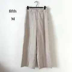 Z10-106 fifth ハイウエストワイドコーデュロイパンツ M ベージュ