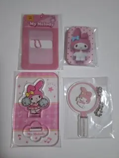 サンリオ 缶バッジ＆カバー アクリルスタンド キーホルダー マイメロディ