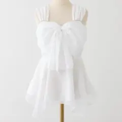 one after another NICE CLAUPフロントリボンチュニック