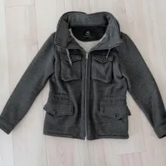 BEAMS フード付きグレーアウター