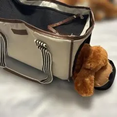 Bon Voyageアイボリー ネイビー キャリーバッグのサムネイル