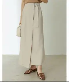 リエディドライタッチラップベルトナロースカートスリットタイトスカートユニクロGU