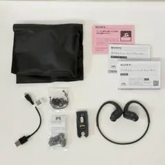 SONY 骨伝導イヤホン グレー 収納ケース付き NW-WS623 - メルカリ