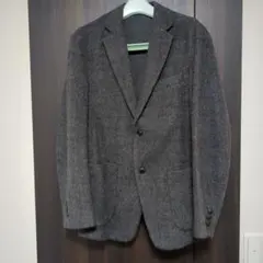 ユニクロ ウール ブレンド ニット ジャケット ダークグレー Mサイズ