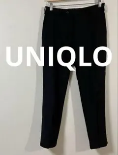 ユニクロ　UNIQLO 感動パンツ　ウエスト76cm ブラック　美品　スラックス