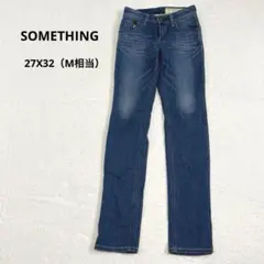 サムシング SOMETHING 本格タイトスキニーデニム M相当 綿レーヨン混のサムネイル