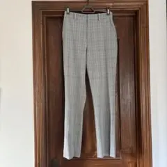 ユニクロ　スマートアンクルパンツ　チェック柄 S 丈長め