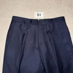 51 美品　春夏　インコテックス　スラックス　ネイビー　42 XS
