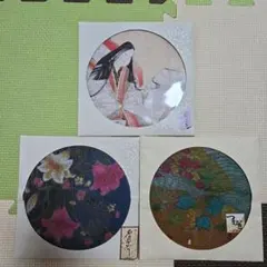 和風ハンカチ 和柄ハンカチ 百人一首 綿100% 3枚セット