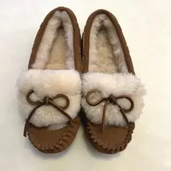 【新品★未使用】EMU Australia モカシン ボア 23cm スエード