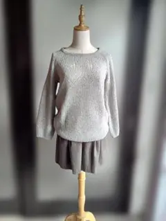 【green label relaxing】透かし編みニット