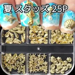 ヒトデ シェル スタッズ 25P ネイルパーツ