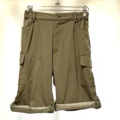MIZUNO ミズノ レディース カーゴハーフパンツ L 裾裏チェック 撥水速乾
