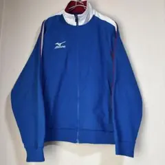 Mizuno 青 ジッパージャージ トラックジャケット 日本製