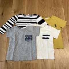 【美品】ブランシェス Tシャツ 半袖 ロンT 長袖 80 4枚セット シンプル