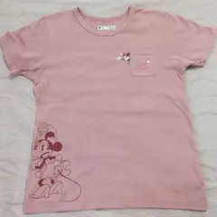 ミニーマウス Tシャツ ピンク　140