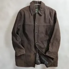 【極美品】エディーバウアー レザーカーコート L〜XL 本革 バッファロー 茶のサムネイル