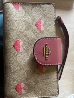 COACH ハート柄 二つ折り財布