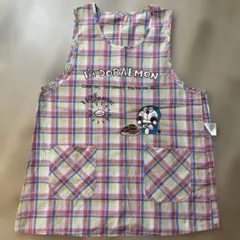 ドラえもん チェック柄エプロン