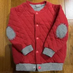PETIT BATEAU 赤いキルティングアウター 24m/86cm