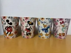 ミッキー・ミニー・ドナルド・デイジー コップ4個セット