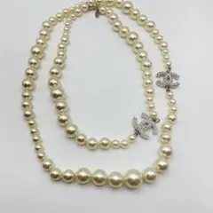 Chanel パール ロングネックレス　シャネル