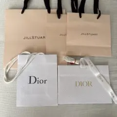 JILL STUART & DIOR ショップ袋 ラッピング　5点セット