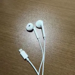 Lightning接続 ホワイト有線イヤホンApple純正