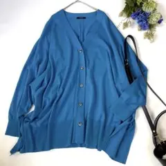 ジャーナルスタンダード　シェルボタン　ハイツイストコットンポンチョカーディガン