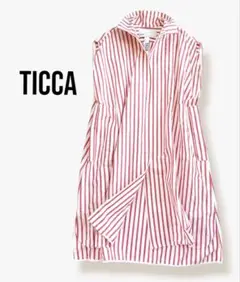 TICCA スピックアンドスパン ストライプ柄ノースリーブワンピース　Fサイズ TICCA スピックアンドスパン ストライプ柄ノースリーブ